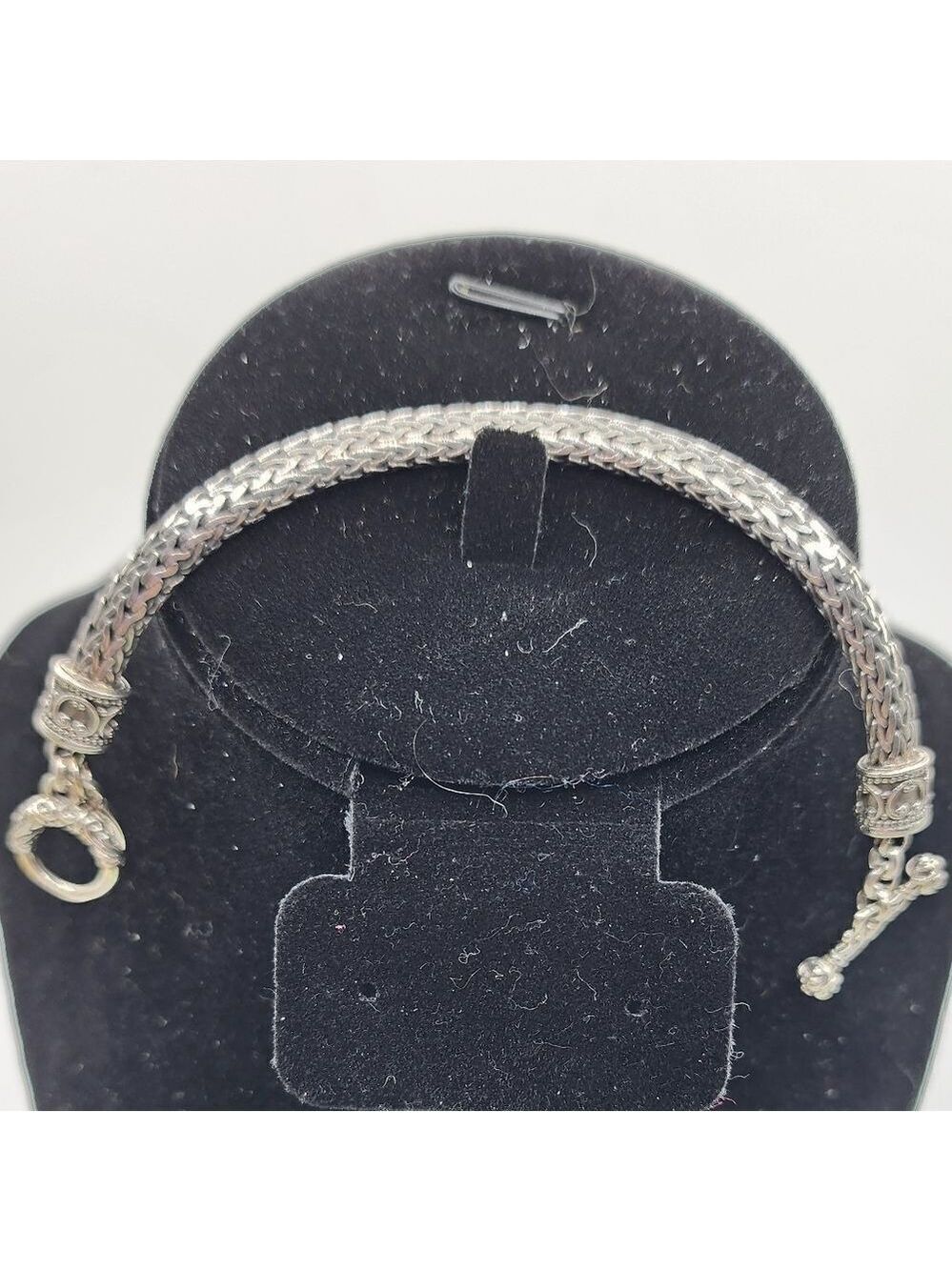 Sterling Silver Byzantine Toggle Bracelet 7" NWOT